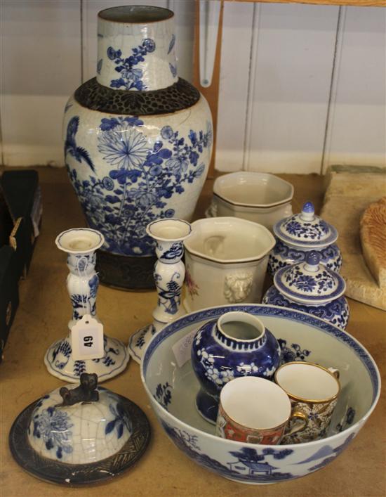 Chinese vase, Chinese bowl, other ceramics